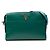 Borsa a tracolla Esplanade Bicolor Saffiano Vernice verde Prada