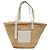 Borsa Tote LOEWE Medium Raffia Anagram Basket bianca Bianco