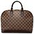 Borsa Louis Vuitton Alma PM in Damier Ebene marrone