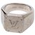 Anello sigillo Louis Vuitton in ottone Monogram argento M - vista 4