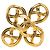 Spilla Infinity Chanel CC placcata oro Gold D'oro