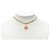Collana con pendente Chanel CC in resina e perle finte dorate D'oro - vista 5