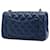 Borsa a tracolla Chanel Mini Rectangular Classic Caviar Single Flap Blu - vista 2