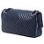 Borsa a tracolla Chanel Medium Lambskin CC Crossing Flap Blu - vista 2