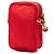 Borsa a tracolla come custodia per telefono con doppia zip in Tessuto rosso Prada - vista 2