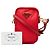 Borsa a tracolla come custodia per telefono con doppia zip in Tessuto rosso Prada - vista 7