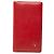 Cartera larga de piel gofrada Chanel CC Camellia roja