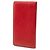 Cartera larga de piel gofrada Chanel CC Camellia roja - vista 2