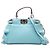 Borsa Satchel Fendi Micro Bicolor Nappa Waves Peekaboo blu