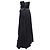 Trägerloses Abendkleid aus Samt und Seide in Navy Giorgio Armani Größe IT 40 - Ansicht 3