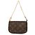 Louis Vuitton Monogram Mini Pochette Accessoires Handtasche braun