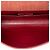 Borsa a tracolla Chanel CC Choco Bar in denim rosso con catena - vista 4