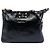 Borsa a tracolla Fendi in vernice increspato nero
