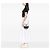 Gabrielle Borsa a secchiello Chanel Small Bicolor in pelle di vitello trapuntata nera Nero - vista 6