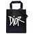 Borsa Tote Satchel Dior Black Stussy Small Logo Applique Nero