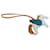 Charm de bolso GriGri Rodeo Pegase en piel de cordero Milo y Swift gris Hermès Llavero PM  - vista 2