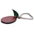 Red Hermès Leather Plum Bag Charm Key Chain  - view 3