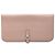 Cartera larga Clemence Dogon rosa Hermès