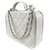 Borsa vanity Chanel Medium Caviar CC Filigree argento  - vista 2