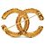 Spilla Chanel CC placcata oro con rilievo barocco D'oro - vista 2