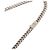 Collana Louis Vuitton Monogram Row in ottone argentato Argento - vista 3