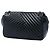 Bolsa de Ombro Chanel Small Lambskin CC Crossing Flap Preta Preto - vista 2