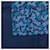 Foulard in seta Hermès blu Grape Vines - vista 4