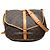 Borsa a tracolla Louis Vuitton Monogram Saumur 35 marrone