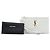 Pochette e clutch Saint Laurent Grain De Poudre Chevron Monogram Bill White Bianco - vista 6