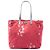 Rosa Prada Floral Print Canvas Tote Pink