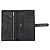 Cartera larga Hermès Bearn Soufflet en chevre Mysore negro - vista 4