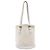 Bolso de hombro Louis Vuitton Monogram Mini Lin Bucket PM beige