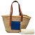 Borsa Tote LOEWE Medium Raffia Anagram beige - vista 7