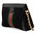 Borsa a tracolla Gucci Small Suede Web Ophidia Chain in scamosciato nero - vista 2