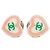 Orecchini a clip in resina con cuore CC bianco Chanel