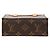 Borsa Louis Vuitton Monogram Petit Sac Plat marrone - vista 3