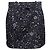 Mini saia de seda acolchoada e estampada Fendi Starry Sky Zucca azul e branco Tamanho US S
