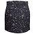Mini saia de seda acolchoada e estampada Fendi Starry Sky Zucca azul e branco Tamanho US S - vista 3