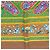 Foulard in seta Hermès Qalamdan Marrone - vista 5