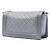 Borsa a tracolla Chanel Old Medium Boy Flap in agnello trapuntato grigio - vista 2