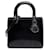 Borsa Lady Dior Medium in vernice nera Nero