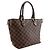 Borsa Louis Vuitton Damier Ebene Saleya PM marrone - vista 2