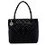 Chanel Medaillon Tote aus schwarzem Lammleder