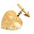Spilla Chanel Gold Plated Cambon Paris Arrow Heart Swing in Oro D'oro