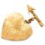 Spilla Chanel Gold Plated Cambon Paris Arrow Heart Swing in Oro D'oro - vista 2