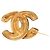 Spilla trapuntata CC placcata oro Chanel Gold D'oro - vista 3