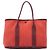 Borsa Garden Party 30 in Toile e Negonda Rosso Hermès