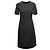 Schwarz Prada Kurzarmkleid Knieumspielende Länge Größe IT 42