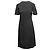 Schwarz Prada Kurzarmkleid Knieumspielende Länge Größe IT 42 - Ansicht 2