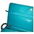Wallet On Chain Borsa a tracolla con catena Chanel in pelle di agnello con stampa CC e camelia blu - vista 8